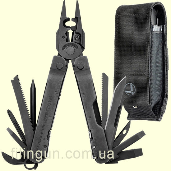 Мультитул Leatherman Super Tool 300 EOD Black, чохол Molle Black