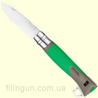 Нож Opinel №12 Explore Tick Remover Green
