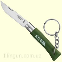 Нож Opinel Keychain №04 Khaki (Темно-зеленый)