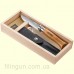 Нож Opinel VRI 8 кожаный чехол в пенале