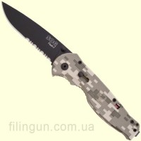Нож SOG Flash II Partially Serrated Black TiNi Digi Camo