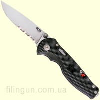 Нож SOG Flash I Partially Serrated Satin