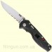 Нож SOG Flash I Partially Serrated Satin