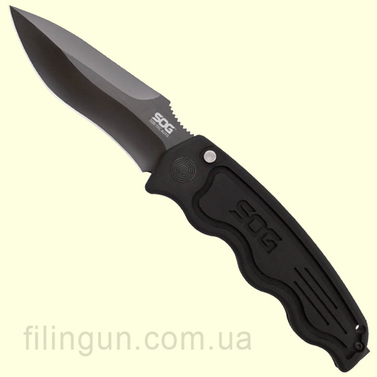 Нож SOG-TAC Automatic Drop Point Black TiNi (ST-06)