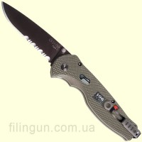 Нож SOG Flash II Partially Serrated Black TiNi Aluminum