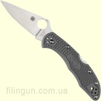 Нож Spyderco Delica 4 Lightweight Grey Flat Ground