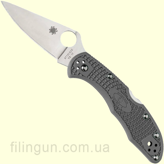 Ніж Spyderco Delica 4 Lightweight Grey Flat Ground