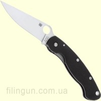 Нож Spyderco Military Model G-10 Black Plain Edge