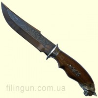 Ніж мисливський Рись мельхіор