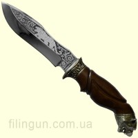Нож охотничий Волжанин Тигр мельхиор