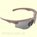 Очки защитные Wiley X WX Rogue Comm 2862 Matte Tan (Grey, Clear, Light Rust)
