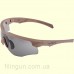 Очки защитные Wiley X WX Rogue Comm 2862 Matte Tan (Grey, Clear, Light Rust)