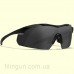 Очки защитные Wiley X WX Vapor 3502 Matte Black (Clear, Smoke Grey, Light Rust)