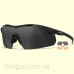 Очки защитные Wiley X WX Vapor 3502 Matte Black (Clear, Smoke Grey, Light Rust)
