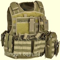 Жилет тактический Defcon 5 Body Armor Carrier Set OD Green