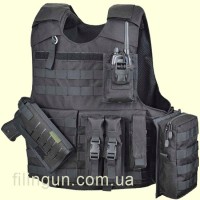 Жилет тактичний Defcon 5 Law Enforcement Vest Carrier Black