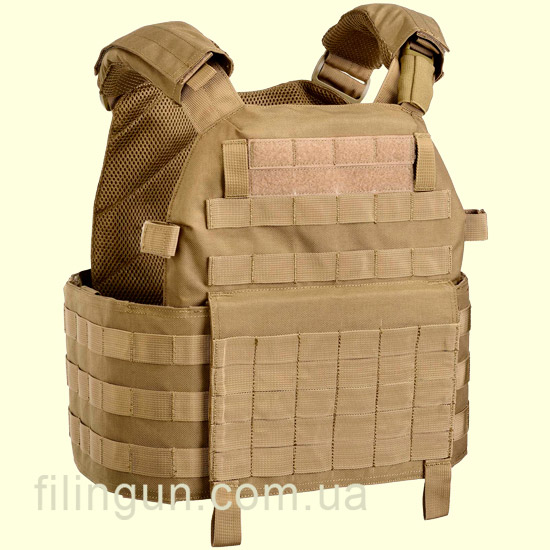 Жилет тактический Defcon 5 Outac Vest Carrier 1000D Poly Coyote Tan
