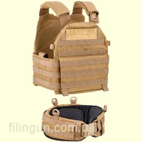 Жилет тактический Defcon 5 Vest Carrier с поясом Coyote Tan