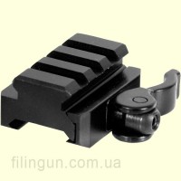 Быстросъемный компенсатор высоты Leapers UTG 3-Slot QD Lever Mount Adaptor and Riser, Medium Profile