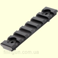 Планка Leapers UTG PRO M-LOK 7-Slot Picatinny Rail Section Matte Black