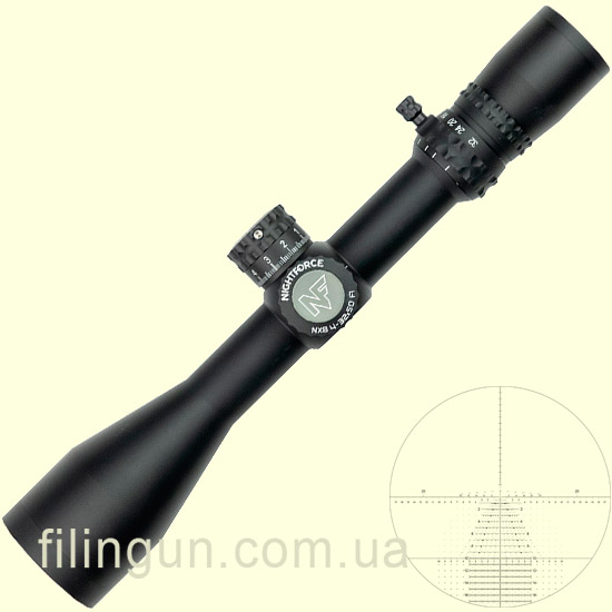 Оптический прицел Nightforce NX8 4-32x50 F1 Zerostop 0.250 MOA сетка TReMoR3 с подсветкой
