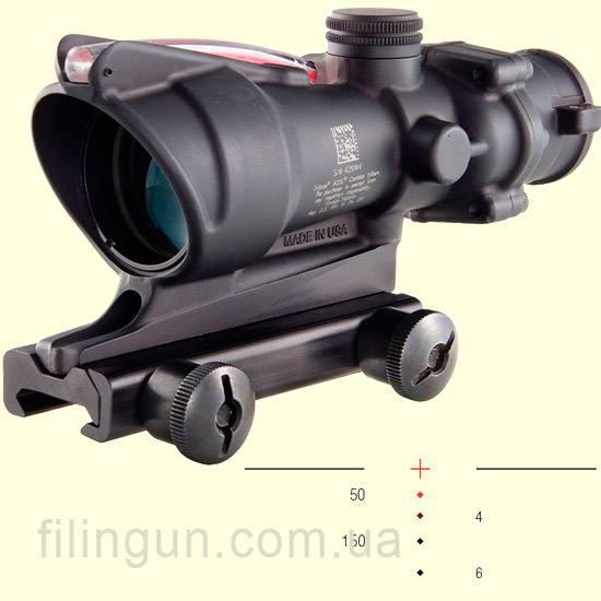 Прицел Trijicon ACOG 4x32 сетка - 300 BLK BDC