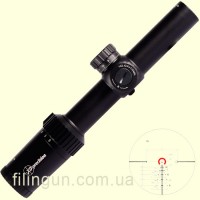 Прицел оптический XD Precision Black-C.Q.B F1 1-6x24 (BDC IR)