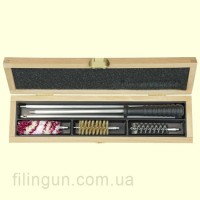 Набор для чистки MegaLine 12 калибр деревянный пенал