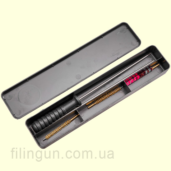 Набор для чистки Mega Line 4.5 мм пластиковая коробка (стальной шомпол)