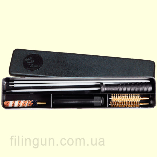 Набор для чистки MegaLine 9 калибр пластиковая коробка (алюминиевый шомпол)