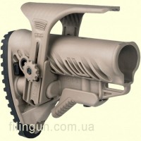 Приклад FAB Defense GLR-16 CP M4/AR15 Tactical Buttstock with Adjustable Cheek Rest Flat Dark Earth