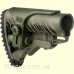 Приклад FAB Defense GLR-16 CP M4/AR15 Tactical Buttstock with Adjustable Cheek Rest OD Green