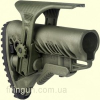 Приклад FAB Defense GLR-16 CP M4/AR15 Tactical Buttstock with Adjustable Cheek Rest OD Green
