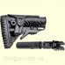 Приклад телескопический с амортизатором и регулируемой щекой FAB Defense M4-AK Shock-Absorbing Buttstock for AK 47