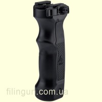 Тактическая рукоятка - сошки Leapers UTG D Grip with Ambi. Quick Release Deployable Bipod, Black