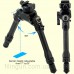 Сошки Leapers UTG PRO TBNR Bipod, 7"-9" Center Height, Picatinny (17.7-22.8см)