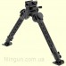 Сошки Leapers UTG Big Bore Full Stability Bipod, 9"-14" Center Height, Picatinny (22.8-35.5см)