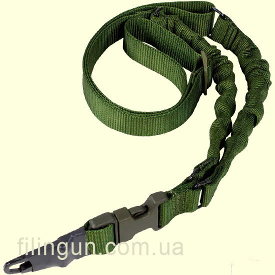 Ремень для оружия Condor Adder Double Bungee 1-Point Sling Olive Drab