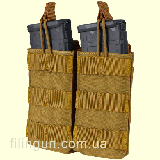 Подсумок Condor Double M4/M16 Open-Top Mag Pouch Coyote Brown