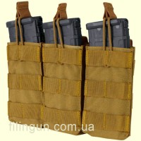 Подсумок Condor Triple M4/M16 Open Top Mag Pouch Coyote Brown