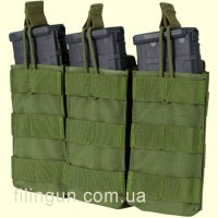 Подсумок Condor Triple M4/M16 Open Top Mag Pouch Olive Drab