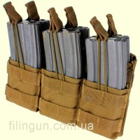 Подсумок Condor Triple Stacker M4 Mag Pouch Coyote Brown