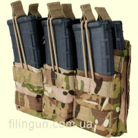Подсумок Condor Triple Stacker M4 Mag Pouch MultiCam