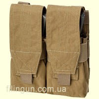 Подсумок Defcon 5 для 4-х магазинов AR/АК Coyote Tan (D5-M4AK/2 CT)