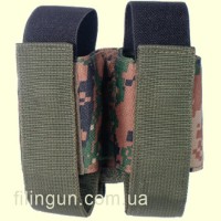 Подсумок для гранат Leapers UTG 40mm Grenade Double Web Pouch Woodland Digital