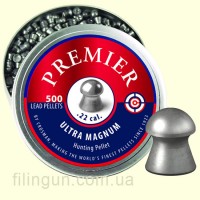 Пули для пневматического оружия Crosman .22 (5.5 мм) Domed Premier Pellets 500 шт