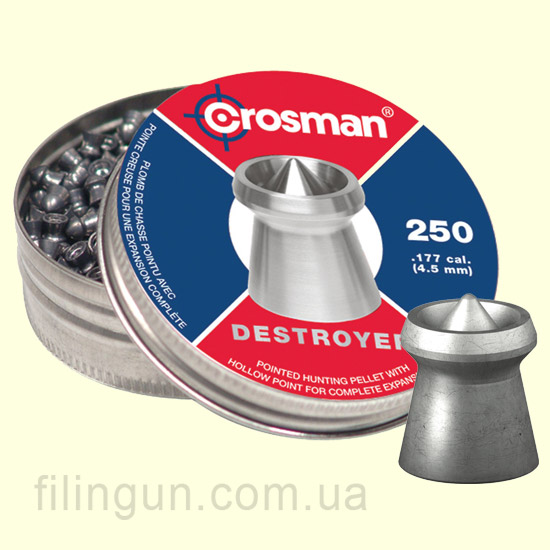 Пули для пневматического оружия Crosman Destroyer 0.51 гр (250 шт.) Пули для пневматического оружия Crosman Destroyer 0.51 гр (250 шт.)