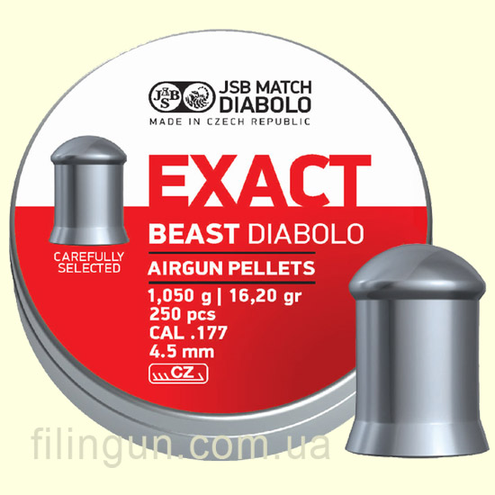 Пули пневматические JSB Diabolo Exact Beast кал. 4.52, 1.050 g