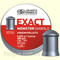 Пули пневматические JSB Diabolo Exact Monster кал. 4.52, 0.870 g