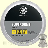Пули пневматические RWS SuperDome кал. 4.50, 0.54 g (500 шт)